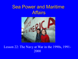 The Navy at War in the 90's 1991-2000
