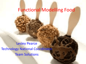 Functional Modelling Food