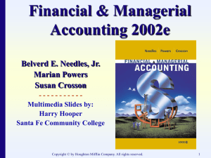 Uses of Accounting Information and the Financial Statements