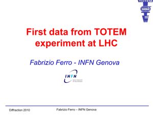 First data from TOTEM experiment at LHC