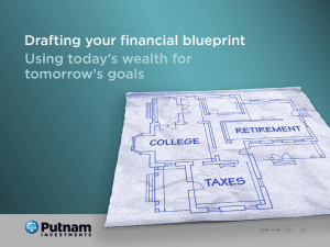 Drafting your financial blueprint. Using today's wealth for tomorrow's