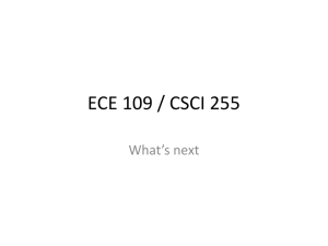 ECE 109 / CSCI 255