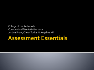 Assessment Essentials - College of the Redwoods