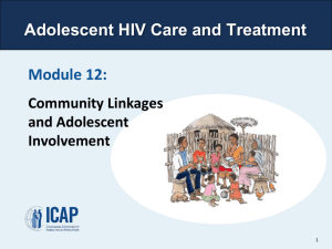 Adolescent HIV Care and Treatment