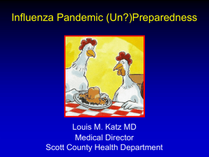 Dr Louis Katz - Pandemic Influenza 101