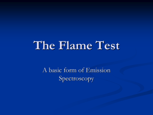 The Flame Test