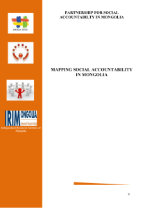 2010, Partnership for Social Accountability in Mongolia