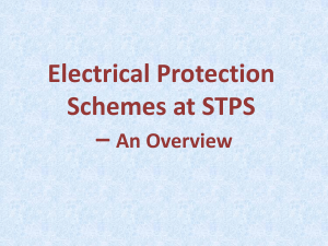 Electrical Protection Schemes at STPS * An Overview