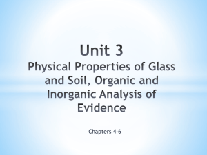 Unit 3 Physical Properties of Glass and Soil
