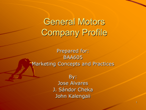 General Motors Company Profile