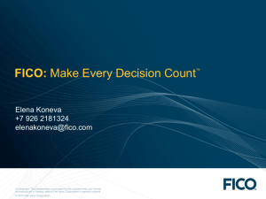FICO Overview Presentation 2013