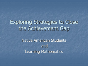 Exploring Strategies to Close the Achievement Gap