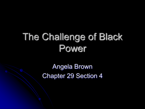 The Challenge of Black Power