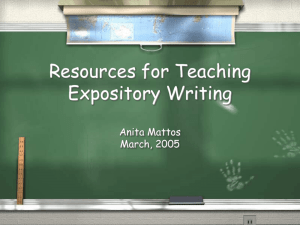 Resources for Teaching Response to Literature Essays