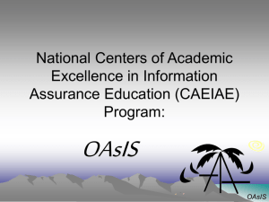 Overview The IACE Program is a major step in meeting the national