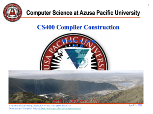 Lec#5-2 - Azusa Pacific University