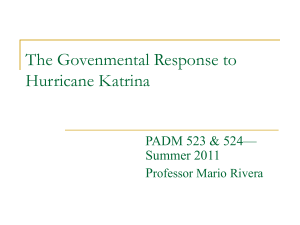 Katrina PADM 524 consolidated lecture