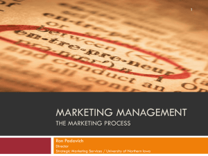 Marketing Management - University of Northern Iowa
