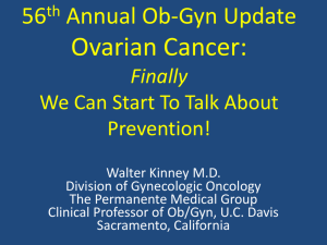 Prevention of ovarian cancer - University of Utah