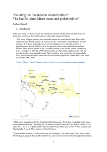 Hassall – Pacific Microstates in Global Politics