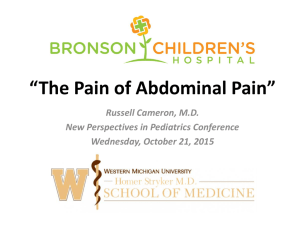 The Pain of Abdominal Pain