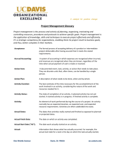 Project Management Glossary