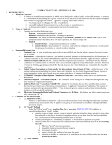Linzer contracts outline (anonymous)