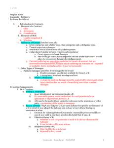 Contracts I - Baradaran