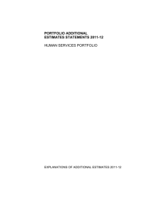 Portfolio Additional Estimates Statements 2011 12