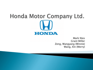 Honda Motor Company Ltd.