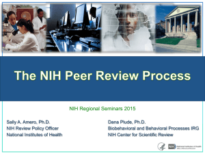 NIH Peer Review Process for Investigators