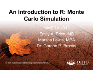 An Introduction to R: Monte Carlo Simulation