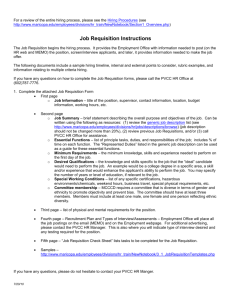 Complete job requisition form