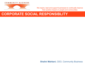 Corporate Social Responsibility