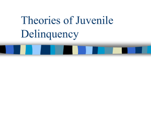 Explaining Delinquency