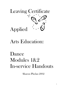 Leaving Certificate Applied - Physical Education Association of Ireland