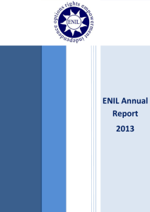 the ENIL Annual Report for 2013