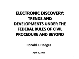 Electronic Discovery - American Bar Association
