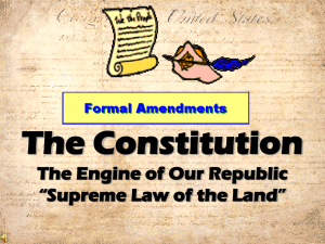 [constitutional] Amendments