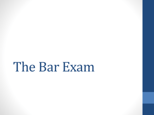 The Bar Exam - Washington and Lee University School of Law