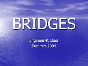 BRIDGES PowerPoint Presentation