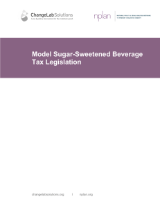Model Sugar-Sweetened Beverage Tax