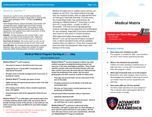 Medical Matrix - Advanced Safety Paramedics