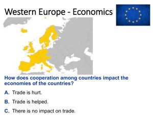 Western Europe - Economics - Mrs. Oliver's World Geography