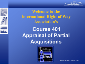 Power Point Presentation only - International Right of Way Association