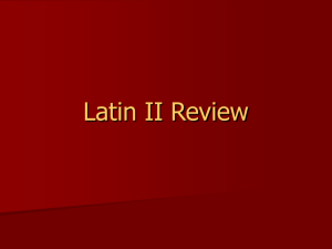 Latin II Review