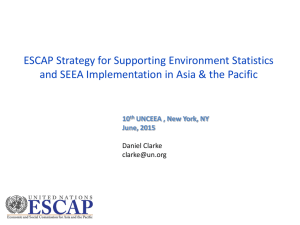 SEEA in Asia and the Pacific: ESCAP Technical Assistance