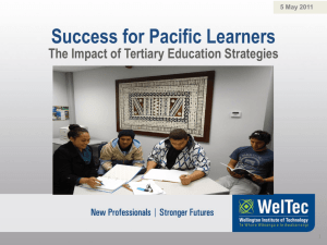 The Impact of Tertiary Education Strategies on Success or Pacific