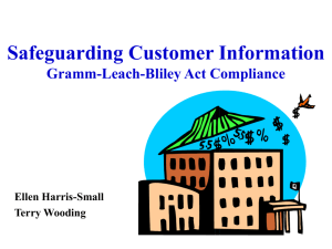 Safeguarding Customer Information Gramm