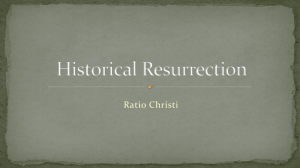 Bayesian Analysis of the Resurrection of Christ
